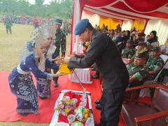 Wakili Kapolda Riau, Dansat Brimobda Riau Hadiri Penutupan TMMD ke-117 Kodim 0320 Dumai